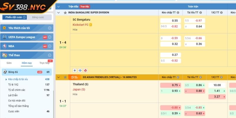 Khám Phá Cách Cược Mang Lợi Nhuận Cao Cho Bet Thủ Tại Sv388 4 Cách đánh kèo lót và đa dạng kèo
