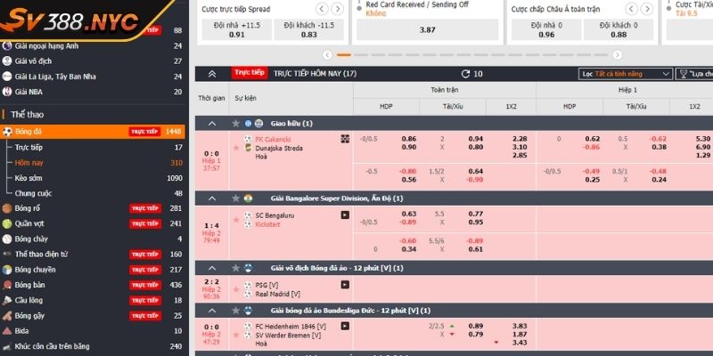 Khám Phá Cách Cược Mang Lợi Nhuận Cao Cho Bet Thủ Tại Sv388 2 Kèo Châu Á trong cách cược mang lợi nhuận cao cho bet thủ tại SV388